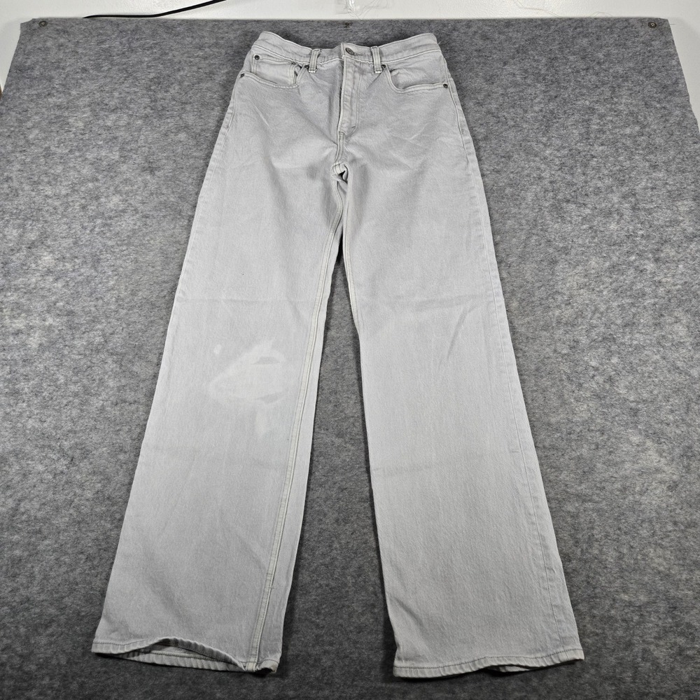 Abercrombie & Fitch Womens Gray 90s Relaxed High Rise Jeans 26 2R